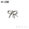 IMPLANT GRADE TITANIUM THREADLESS PUSH IN RIBBON CZ TOP PART